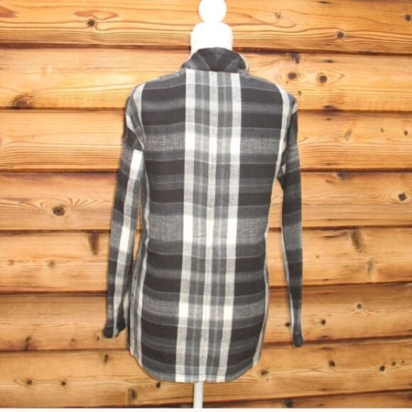 NWT Lucky Brand Black Gray Wrap Jacket Cardigan - Picture 6 of 8